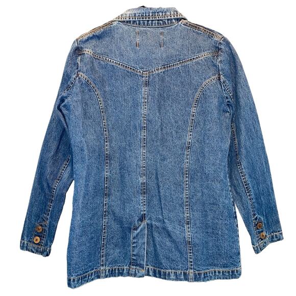 Caribbean Joe Vintage Denim Jean Jacket Blazer Size Medium - Picture 2 of 10